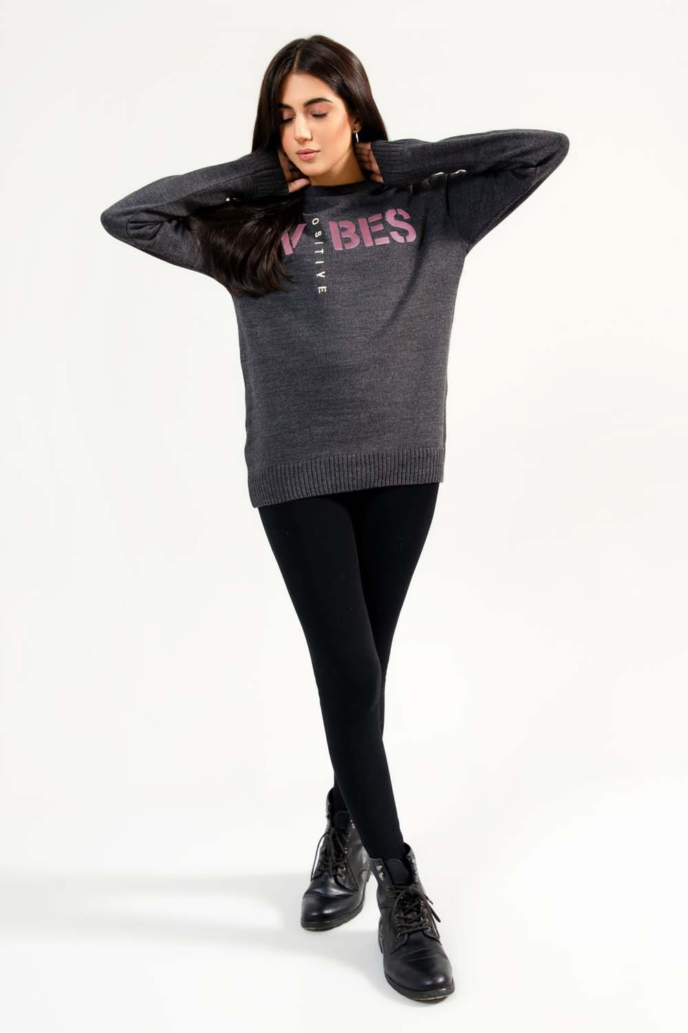Soft Acrylic Slogan Sweater