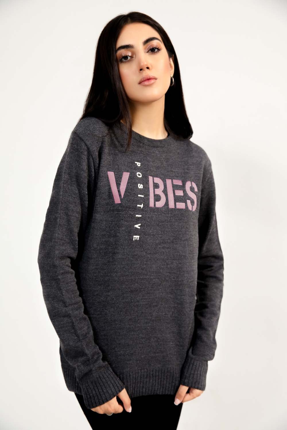 Soft Acrylic Slogan Sweater