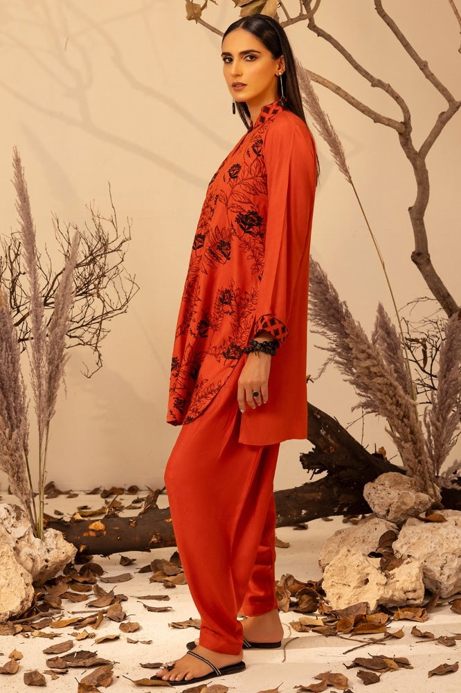 Acrylic Embroidered Shirt And Trouser