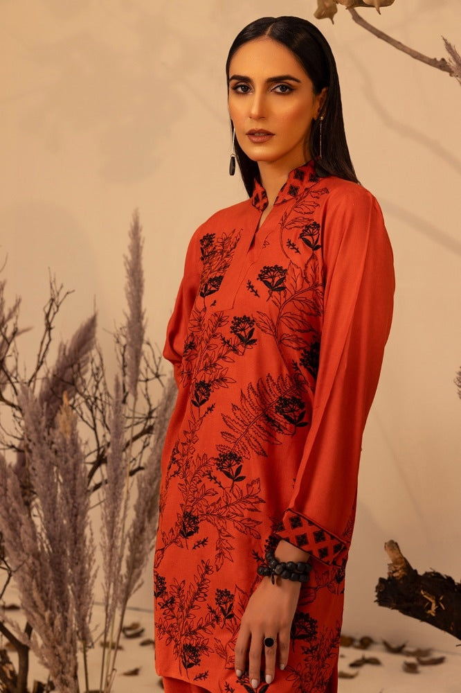 Acrylic Embroidered Shirt And Trouser