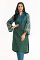 Printed Melody Printed Tusser Silk Shirt And Raw Silk Trouser