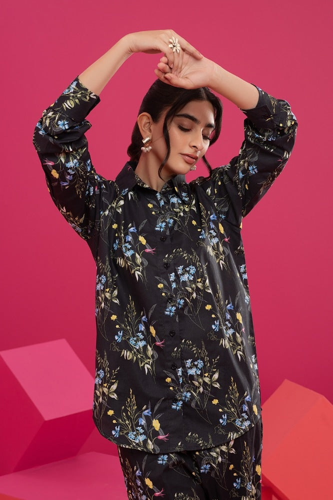 Chambray Printed Shirt Trouser