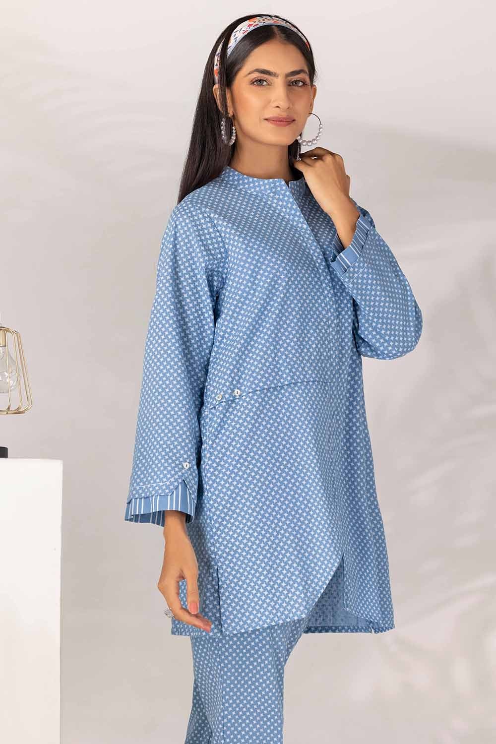 Matching Separates Block Print Shirt and Trouser
