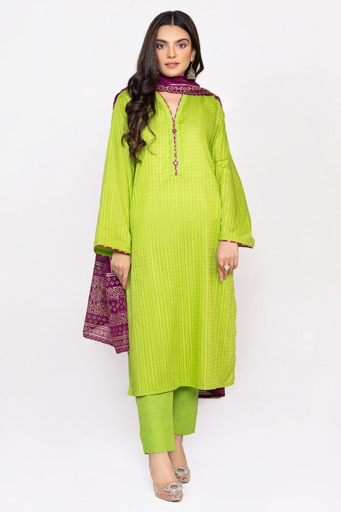 Tehwaar Block Print Shirt And Trouser With Dupatta