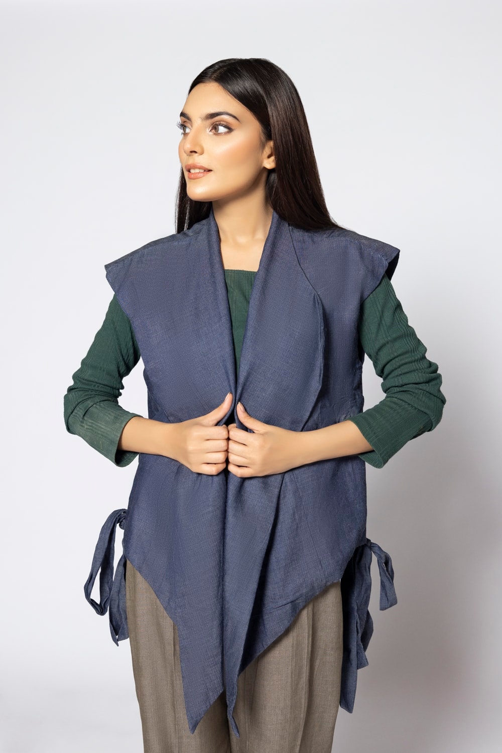Dyed Denim Shirt And Trouser