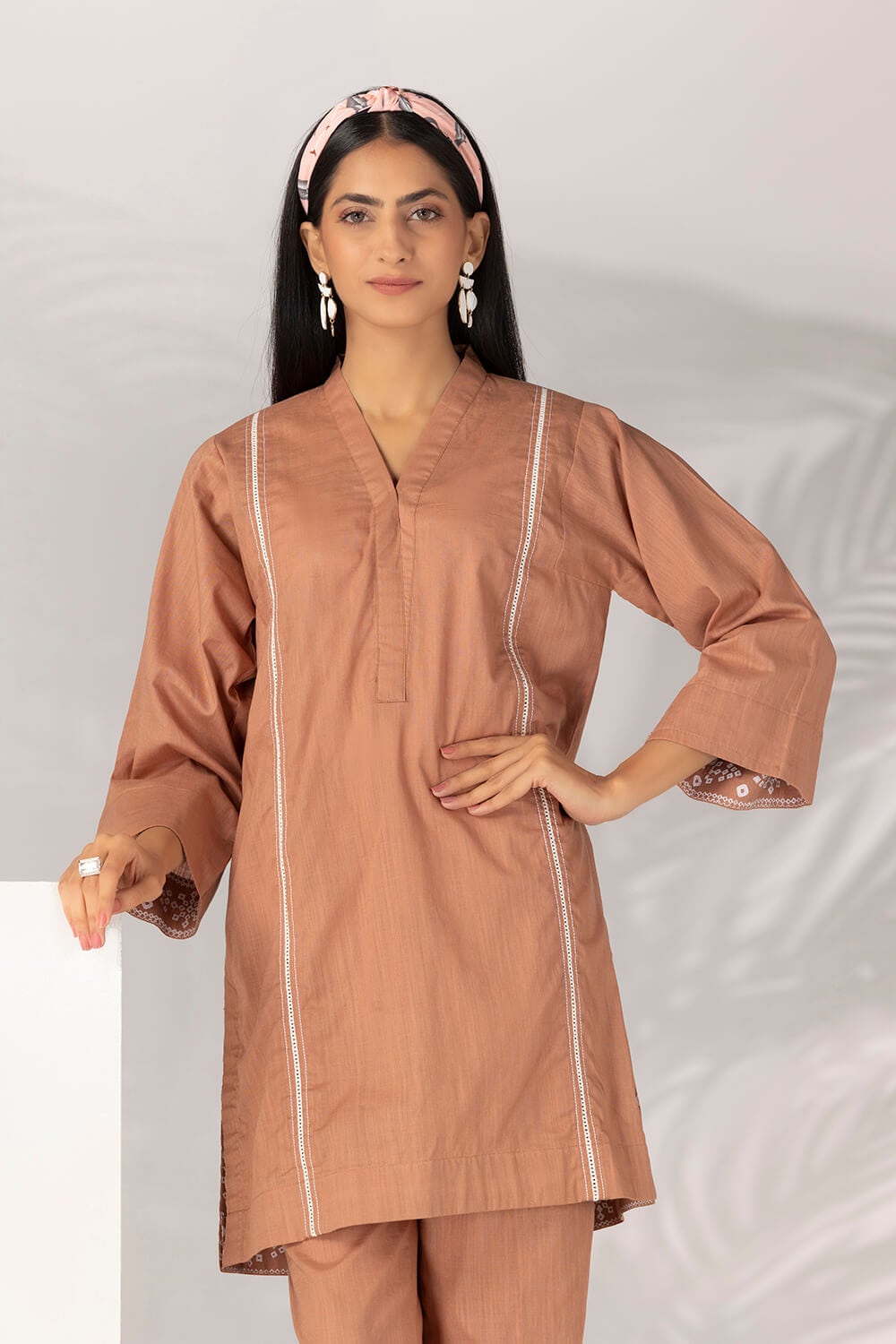 The Loom Dyed Embellished Shirt And Trouser