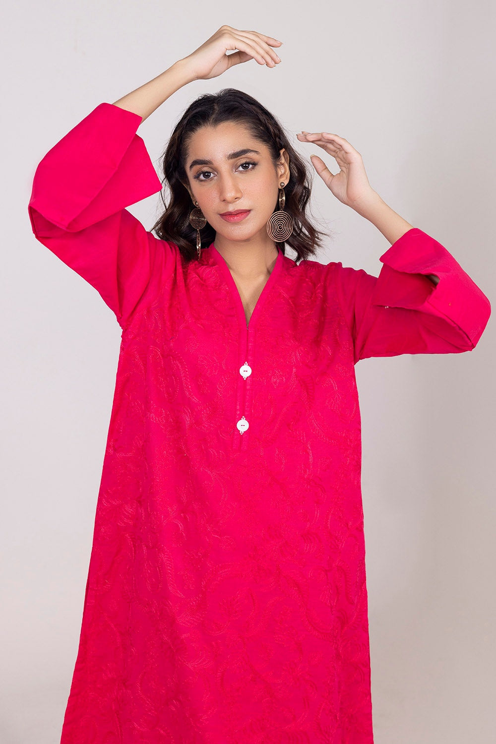 Needle Craft Dyed Embroidered Shirt