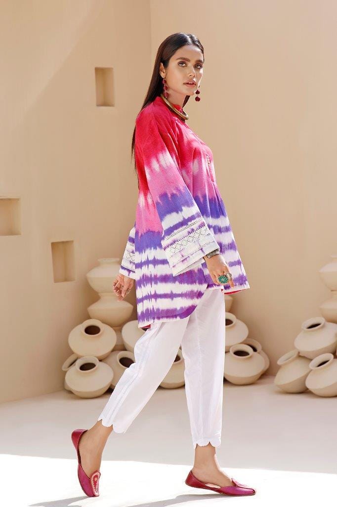 Tie and Dye Digital Printed Khaddar Shirt