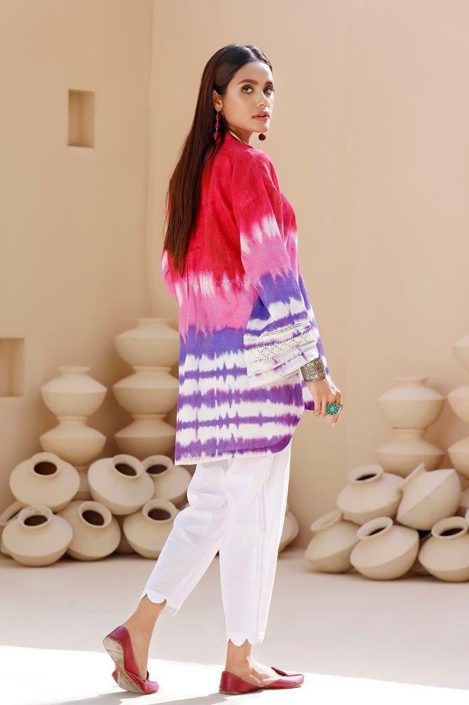 Tie and Dye Digital Printed Khaddar Shirt