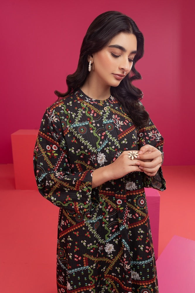 Khaddar Printed Dress
