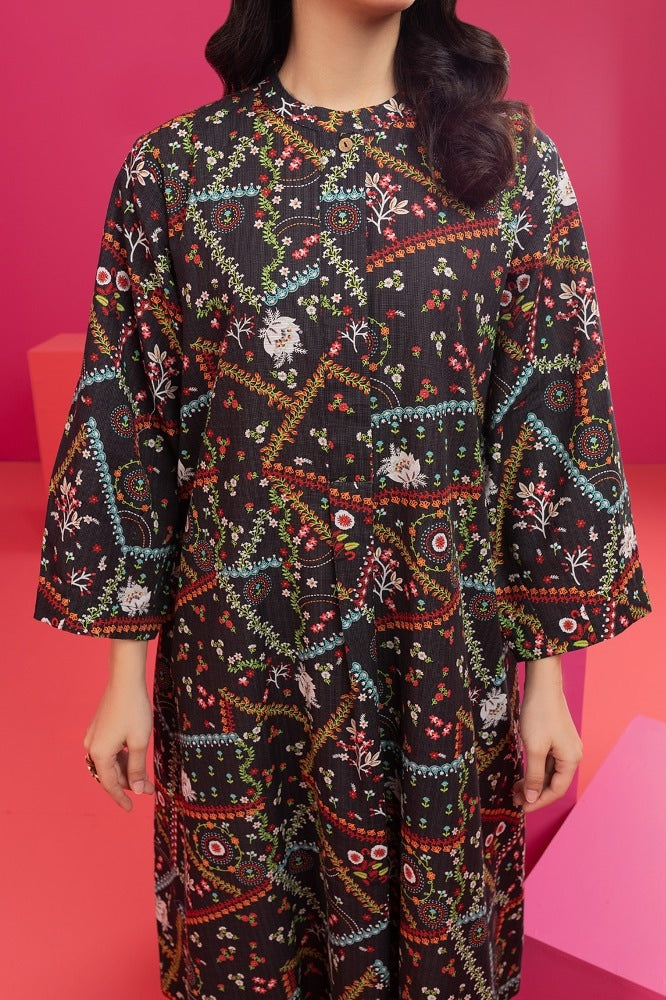 Khaddar Printed Dress
