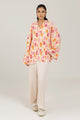 Knitted Blended Print Shirt