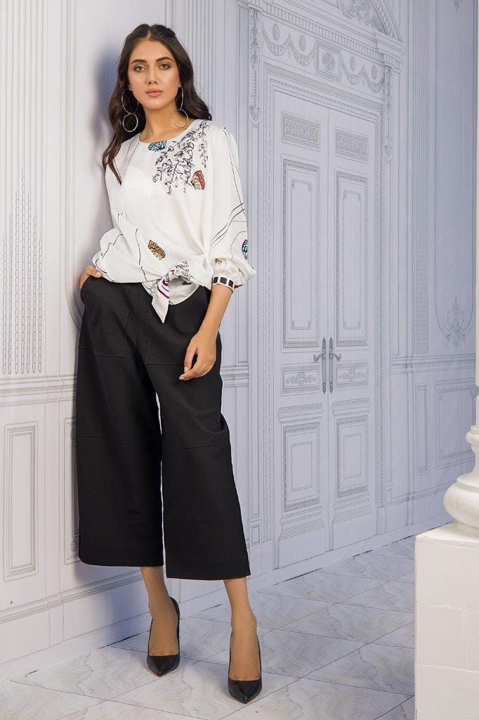 Charmeuse Silk Digital Printed Shirt