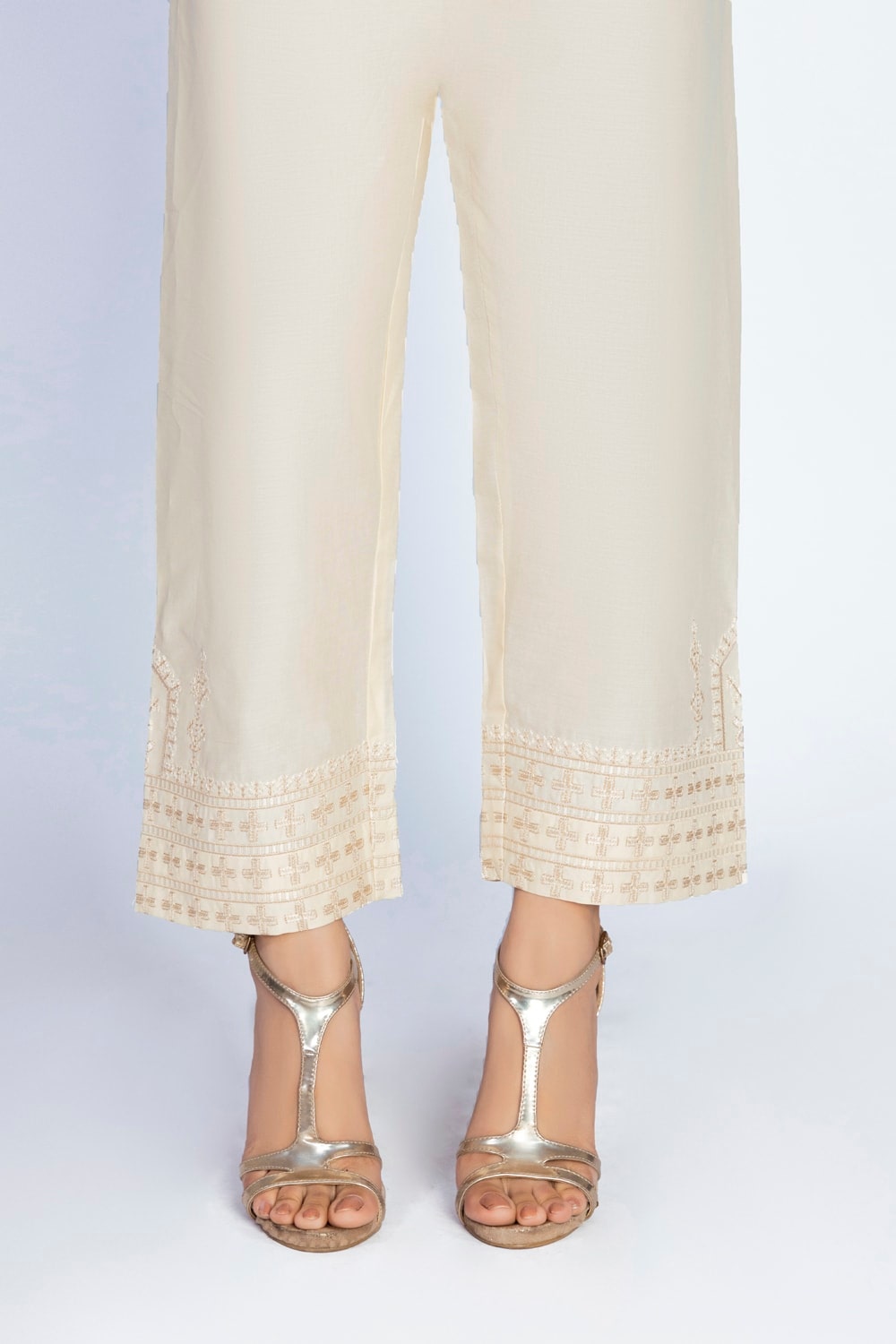 Embroidered Cambric Trouser