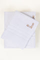 White Combed Embroidered towel 25