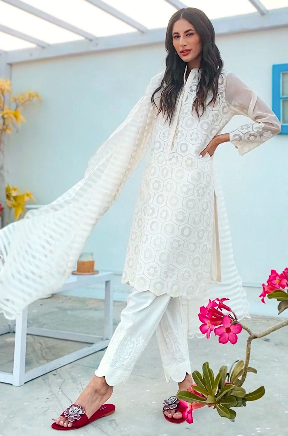 White Applique