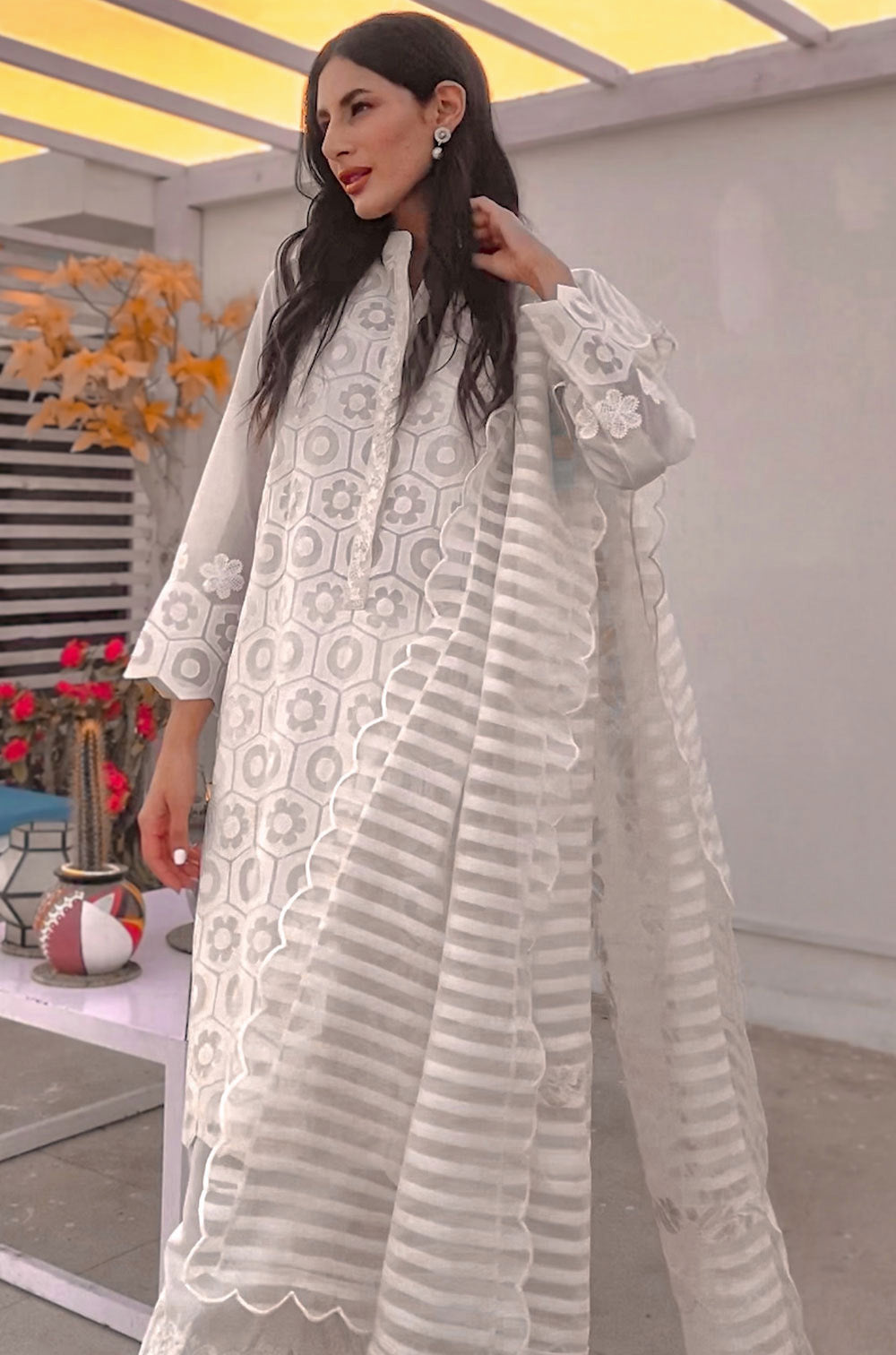 White Applique
