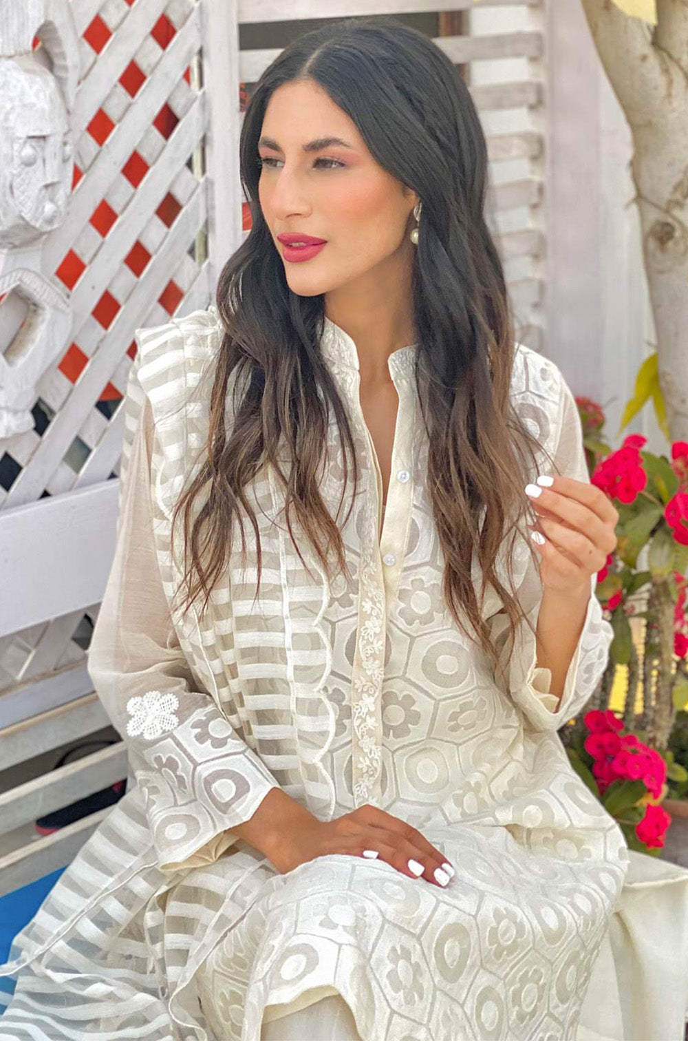 White Applique