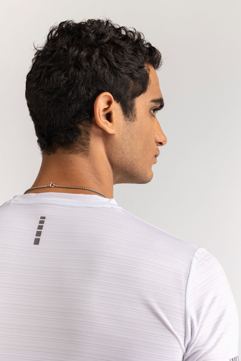 White Textured Tee