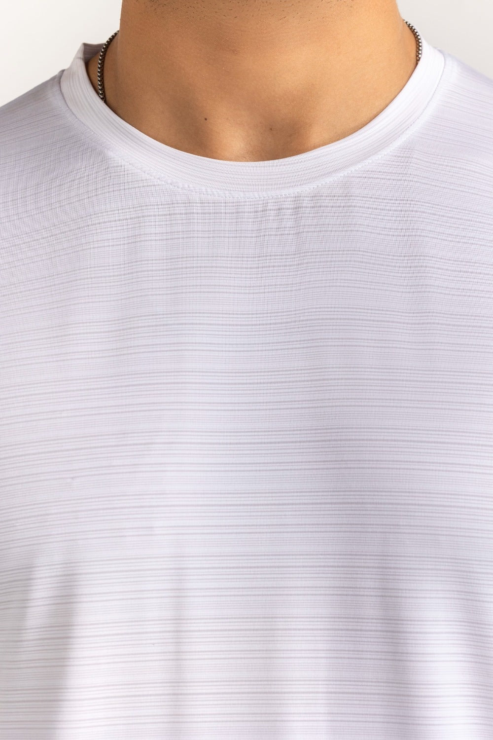 White Textured Tee
