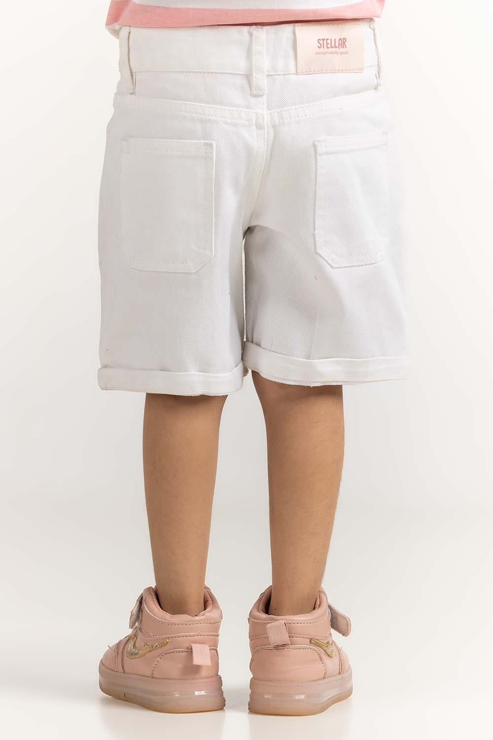 White Toddler Girl Non Denim Short