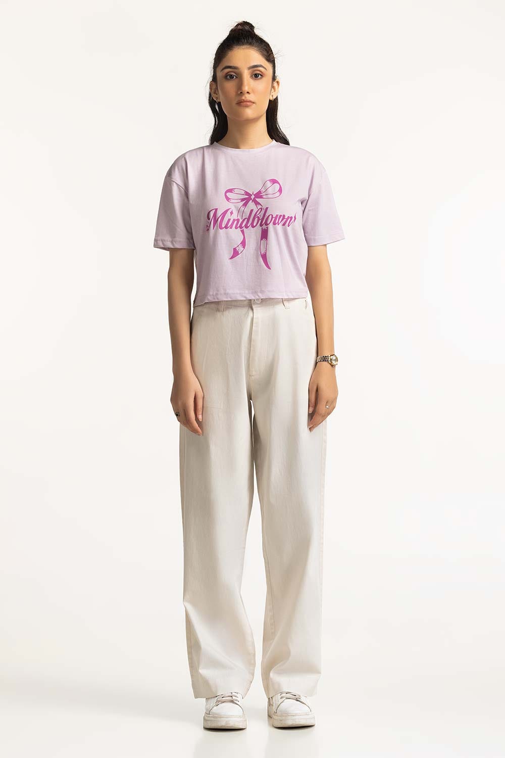 Wide Leg Cotton Linen Blend Trouser