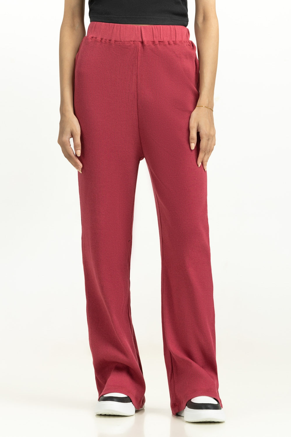 Red Women Trousers