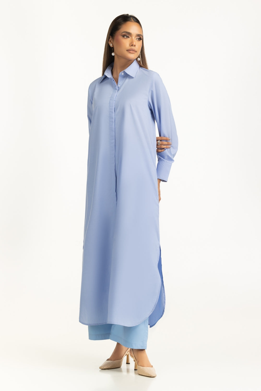 WBTM26V50004 Smocked Skirt Sapphire PK