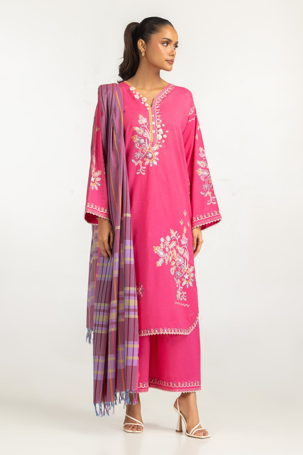yarn-dyed Dupatta
