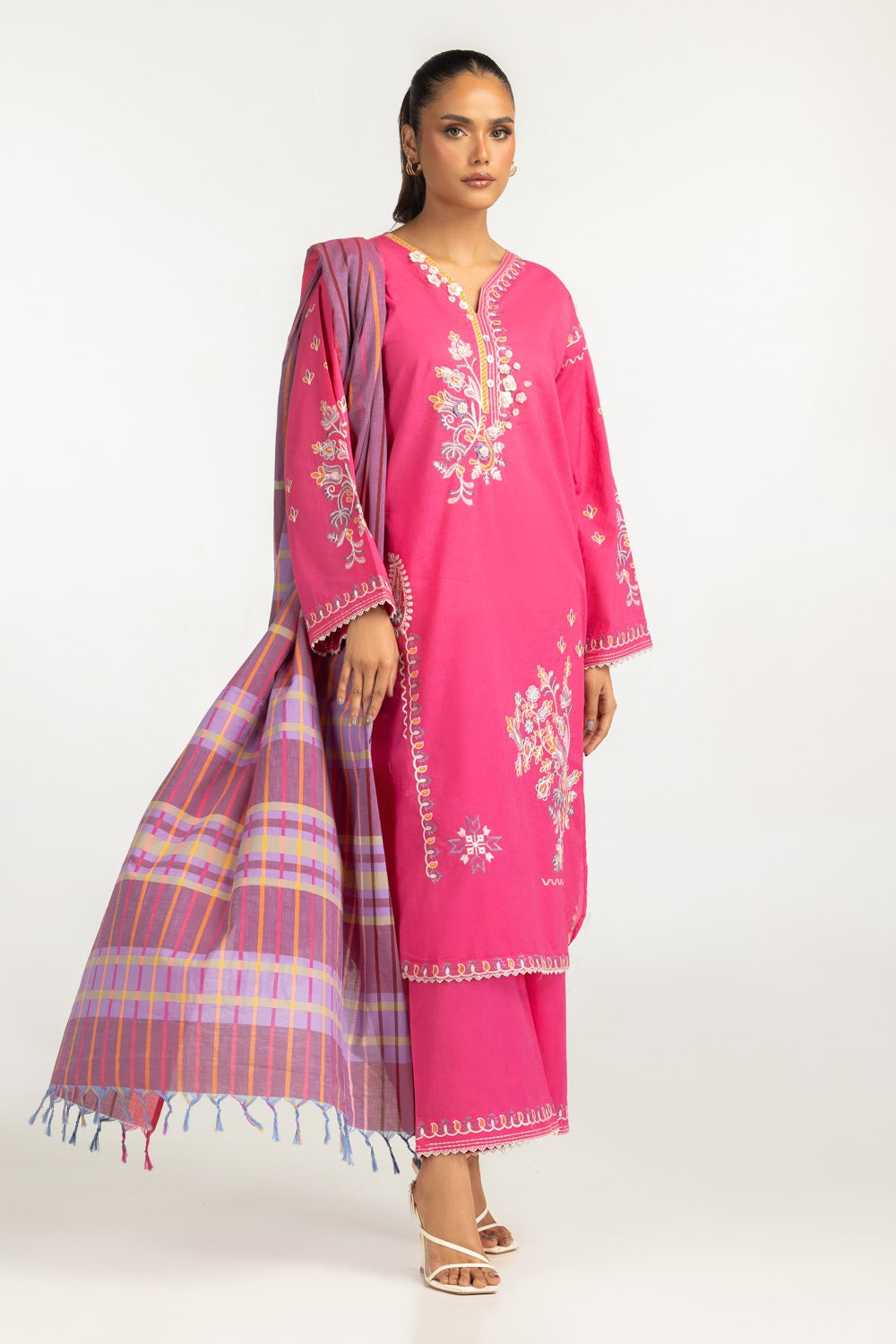 yarn-dyed Dupatta