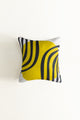 Yellow Oval Digital Printed Cushion Cover