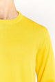 Yellow Basic Crew Neck Sweater