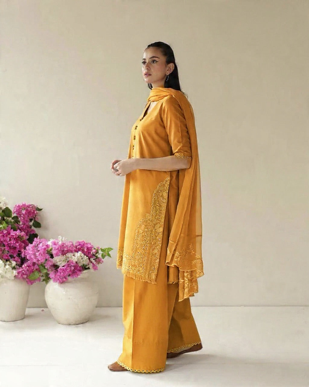 Zard Petal | 3 piece Stitched embroidered casual wear
