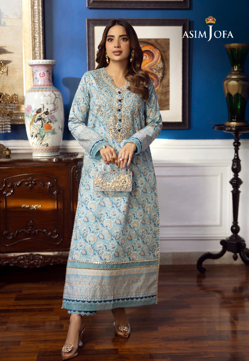 AJAI-29  EMBROIDERED CAMBRIC 2 PCS