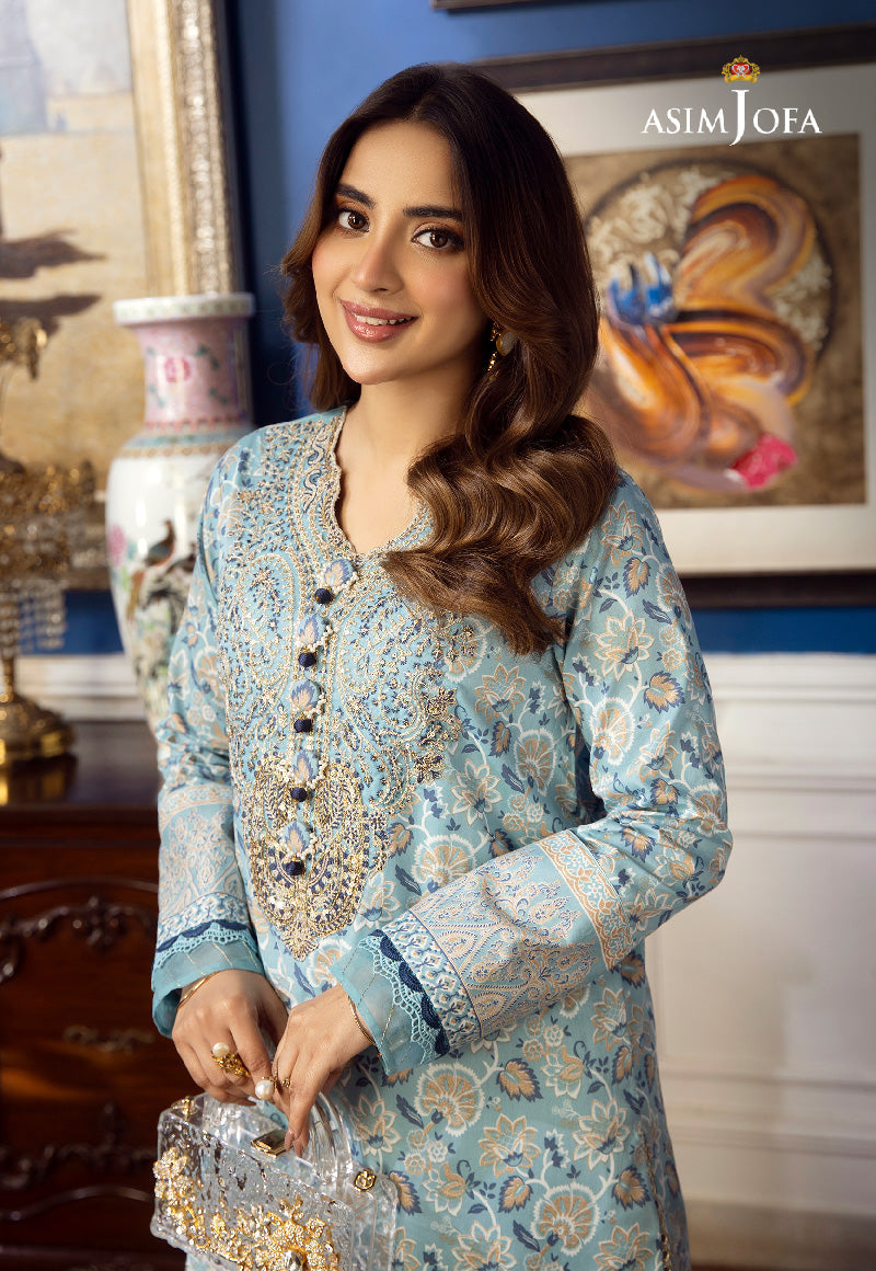 AJAI-29  EMBROIDERED CAMBRIC 2 PCS