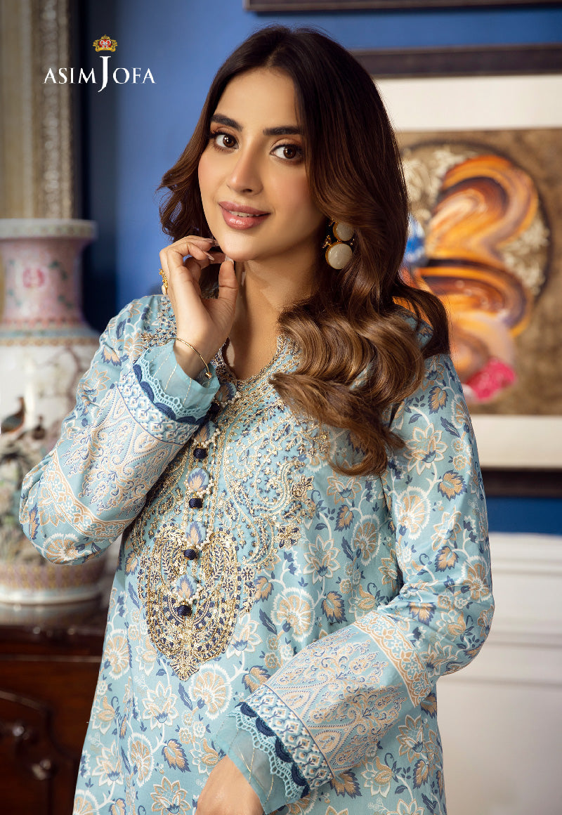 AJAI-29  EMBROIDERED CAMBRIC 2 PCS