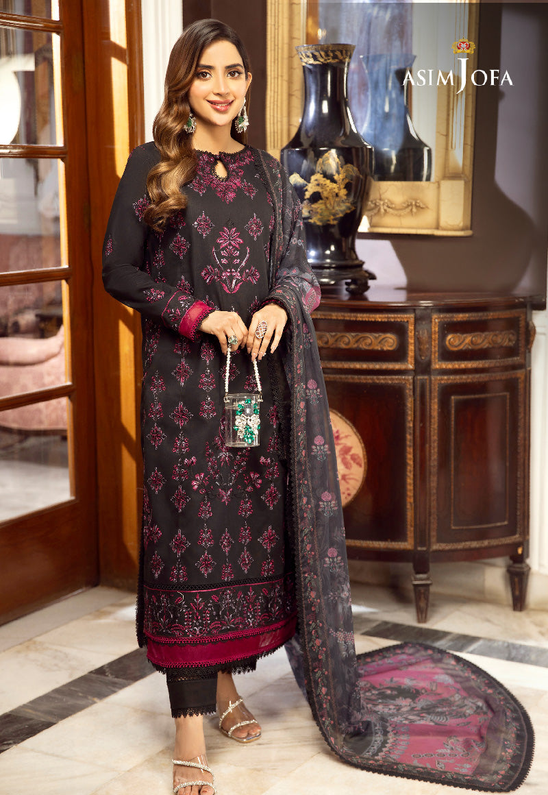 AJAI-35  EMBROIDERED CAMBRIC 2 PCS